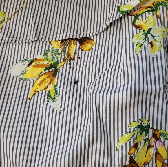 NWT Large Floral Striped One-Shoulder Top Lumiere Urban Outfitters Top - Picture 12 of 16